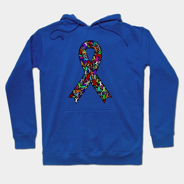 Awareness ribbon filled with awareness ribbons Hoodie by CaitlynConnor